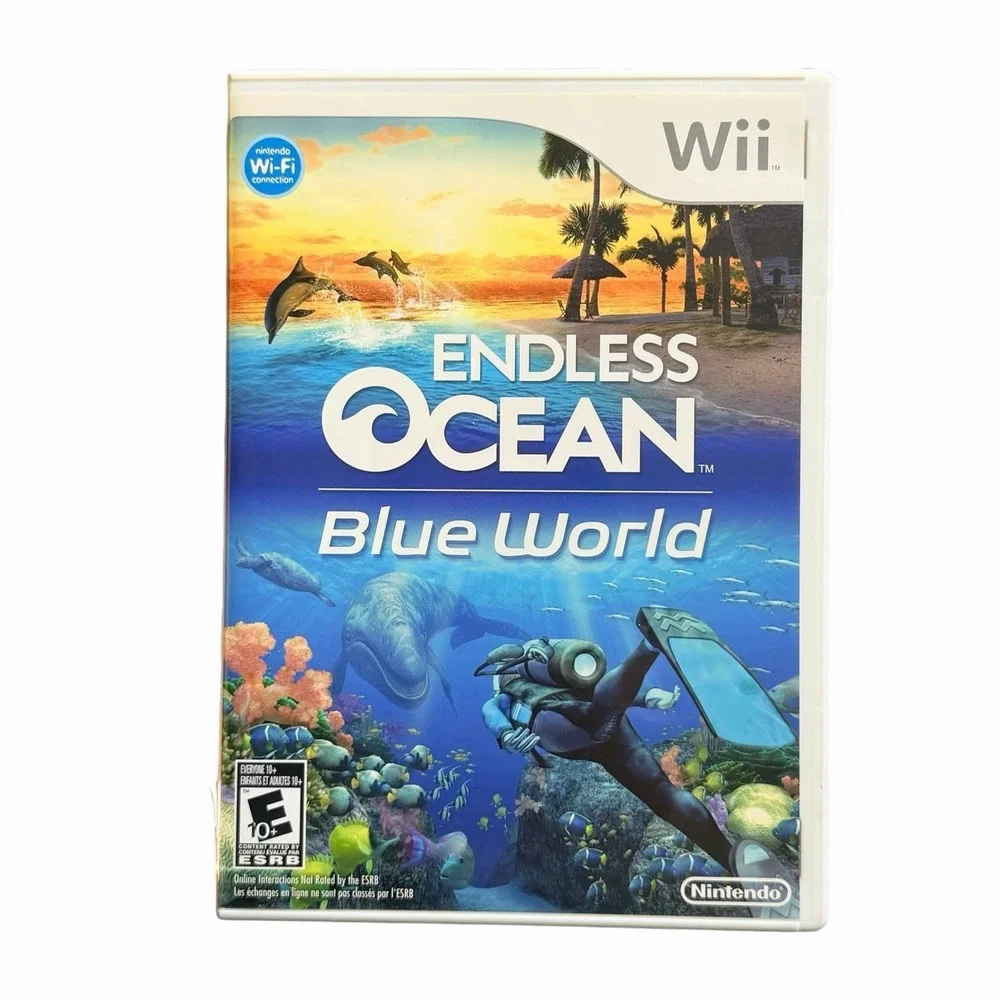 Endless Ocean Blue World (Nintendo Wii, 2010) Complete CIB W/ Manual (Tested)
